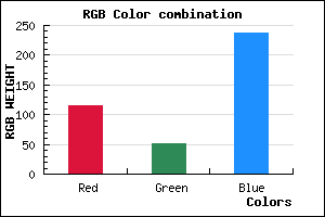 rgb background color #7333ED mixer