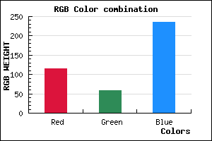 rgb background color #733BEB mixer