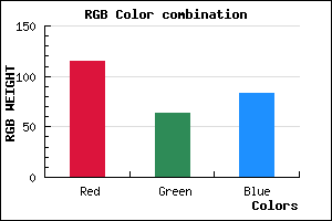 rgb background color #733F53 mixer