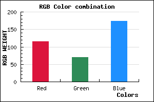 rgb background color #7346AE mixer