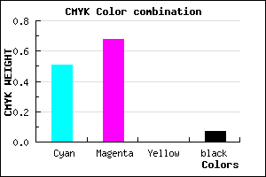 #734CEC color CMYK mixer