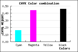 #734D89 color CMYK mixer
