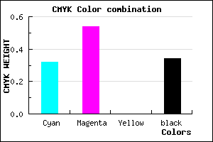 #734DA9 color CMYK mixer