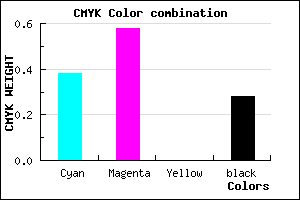 #734EB8 color CMYK mixer