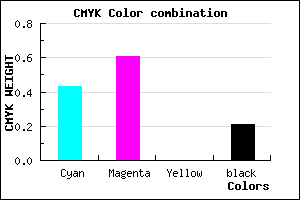 #734FC9 color CMYK mixer