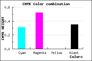 #7350A6 color CMYK mixer