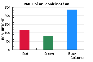 rgb background color #7350EB mixer