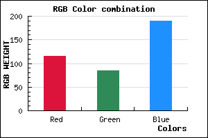 rgb background color #7354BE mixer