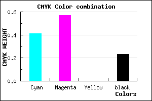 #7354C4 color CMYK mixer