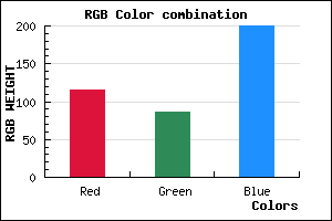rgb background color #7356C8 mixer