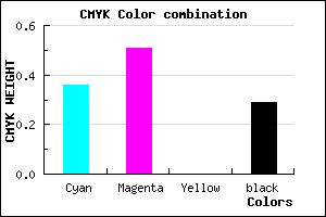 #7359B5 color CMYK mixer