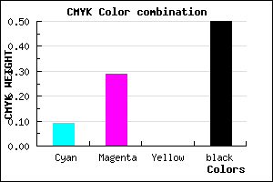 #735A7F color CMYK mixer