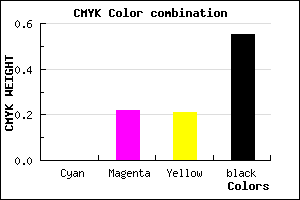 #735A5B color CMYK mixer