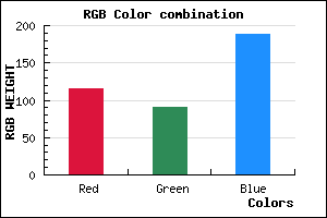 rgb background color #735BBD mixer