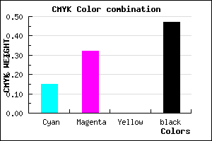 #735C88 color CMYK mixer