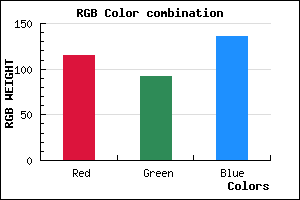 rgb background color #735C88 mixer