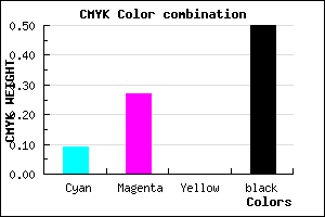 #735D7F color CMYK mixer