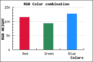 rgb background color #735D7F mixer