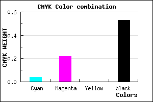 #735E78 color CMYK mixer