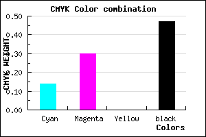 #735E86 color CMYK mixer