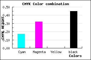 #735F8B color CMYK mixer