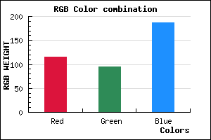 rgb background color #735FBB mixer