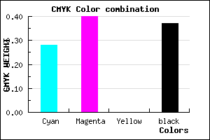#7360A0 color CMYK mixer