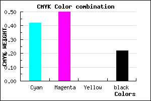 #7363C7 color CMYK mixer