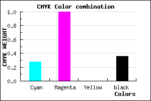 #7400A2 color CMYK mixer