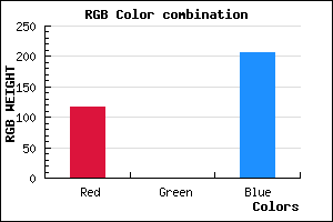rgb background color #7400CF mixer