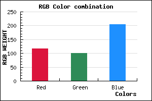 rgb background color #7465CD mixer