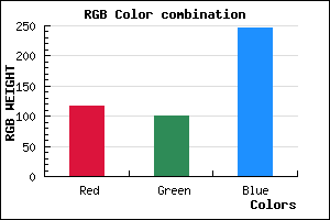 rgb background color #7465F6 mixer