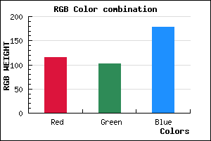 rgb background color #7466B2 mixer