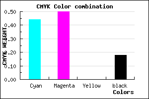 #7468D0 color CMYK mixer