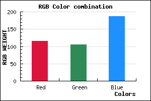 rgb background color #7469BB mixer