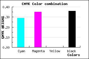 #746AA4 color CMYK mixer