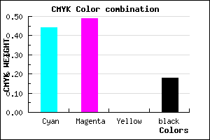 #746BD1 color CMYK mixer
