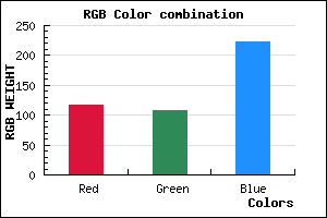rgb background color #746BDF mixer
