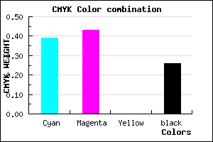 #746CBD color CMYK mixer