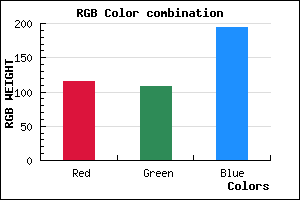 rgb background color #746CC2 mixer