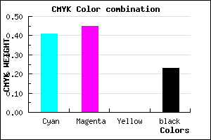 #746CC4 color CMYK mixer