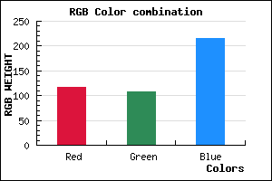 rgb background color #746CD8 mixer