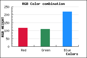 rgb background color #746DDB mixer