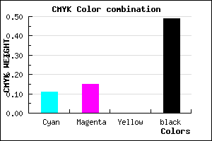 #746E82 color CMYK mixer