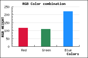 rgb background color #746EDC mixer