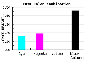 #74708A color CMYK mixer