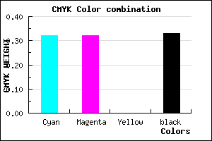 #7474AA color CMYK mixer