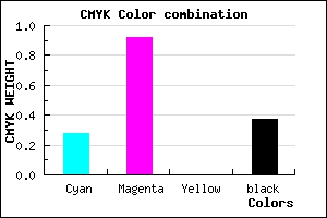 #740DA1 color CMYK mixer