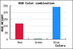 rgb background color #7403F0 mixer
