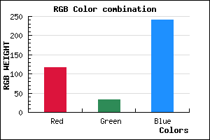 rgb background color #7420F0 mixer